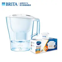 在飛比找ETMall東森購物網優惠-【德國BRITA】3.5公升Aluna愛奴娜濾水壺+6入Ma