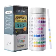 Aquarium Test Strips 9-In-1, 120 Strips Aquarium Water Testing Kit, Quick & Accu