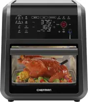Exactemp™ 12 Quart 5-In-1 Air Fryer with Integrated Smart Cooking Thermometer, 2