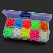 Tigofly 1000 pcs/Box 5mm UV Plastic Fishing Beads Round Floating Sea Rigs Lure Bait Fly Tying Materials Fishing Tackle
