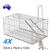 4x Rat Cage Trap Humane Live Animal Catcher No Poison Mouse Mice Pest Control AU
