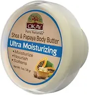 OKAY Pure Naturals OKAY Pure Naturals Shea & Papaya Ultra Moisturizing Body Butter, 1 Ounce,