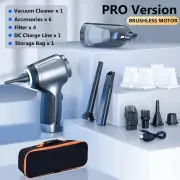 ANYMOB Vacuum Cleaner With Bag Dark Gray Handheld Portable Wet Dry Use