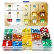 140Pcs Car Mini Medium Standard Blade Fuse Assortment Assorted Kit Mixed W/Box (for: Volvo)