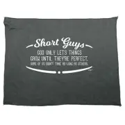 Short Guys God Only Lets Things Grow Until Theyre Perfect Funny Gym Sports Towel