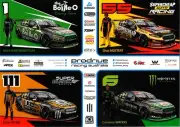 V8 SUPERCARS FORD RACING TEAM POSTER, MUSTANG, CARS, BATHURST, HOLDEN, DRIVERS