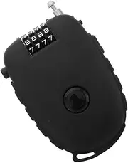 Generic Compact Retractable Steel Cable Lock Adjustable Wire Lock for Bicycles and Strollers Lightweight and Portable Versatile Security for Everyday Use