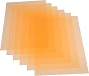 Angoily 6pcs Sheet Filter Plate Poster Glossy Light Color Film Transparent Bookmark Filters Colored Gel Filter Gel De Cejas Transparente Colored Filter Inkjet Transparency Film PVC Orange