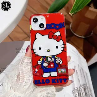 可愛 卡通 凱蒂貓 hello kitty 矽膠軟殼 適用於iPhone14 Pro max i12 i13pro手機殼