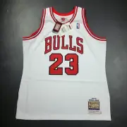 100% Authentic Michael Jordan Mitchell Ness 97 98 Bulls Jersey Size 48 XL Mens