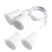 2pcs RC36 NC Recessed Wire Door Contact Sensor Alarm Magnetic Reed Switch White