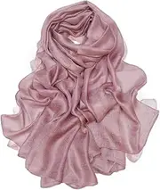 [Bettli] Womens Extra Large Scarf Shawl Wraps Pashminas Solid Soft Silky for Bridal Evening Wedding Party