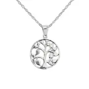 Celtic Tree of Life Silver Round Pendant by Hamilton & Young