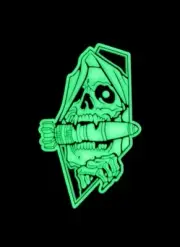 PVC Patch Mortar Missed - Killed Tactical Glow in the Dark Military Chevron
