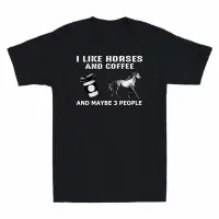 在飛比找蝦皮購物優惠-T 恤 Cotton Horses 3 Maybe Like