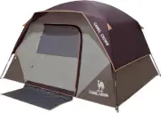CAMEL CROWN Tents for Camping 4/8 Person Waterproof Quick 4 person, Wine Red