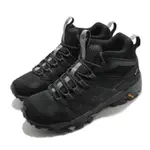 MERRELL 戶外鞋 MOAB FST 2 GTX 女鞋 登山 越野 耐磨 黃金大底 防水 中筒 黑 灰 ML599534