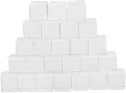 HONITANO 24pcs Acrylic Dice Cubes Blank Transparent DIY Game Dice for Creative Play and Parties Lightweight and for Fun with Family and Friends