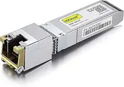 10Gtek 10GBase-T SFP+ to RJ-45 Transceiver, 10Gbe SFP+ to Copper Ethernet Module for Mikrotik S-RJ01, TP-Link TL-SM5310-T, Ubiquiti UniFi UF-RJ45-10G and More, RJ-45 SFP+ CAT.6a, up to 30-Meter