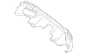 Mercedes Benz GLE 350 GLE400 GLE63 AMG S 16-19 Rear Lower Cover OE 1668851338
