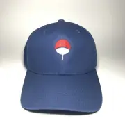 Naruto Shippuden Logo Viz Media Blue Baseball Hat Cap New Tags OSFM 2022