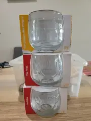 50 Years Of Maccas. 3 x Mcdonalds Promotional Glasses. New In Box.