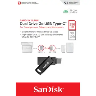 SanDisk 256GB 256G Ultra GO Type-C SDDDC3 USB OTG 雙用 隨身碟