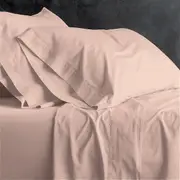 Park Avenue European Vintage Washed Cotton Sheet sets Blush