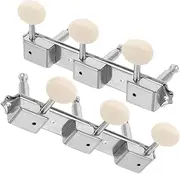 Abaodam Electric Guitar Tuning Knobs Vintage Style Metal Tuning Machine Heads with for Diy Guitar Kit