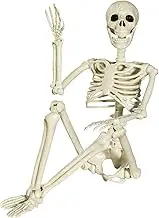 XONOR Halloween Skeleton Full Body Posable Joints , 3ft Human Skeleton Decorations for Party Haunted House Supplies (1pc)