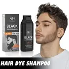 Men 5 in 1 Beard Mustache Natural Hair-Color Shampoo Permanent ML Dye 250 S5S1