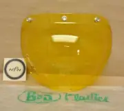 Vtg NOS B&S FS-30 3 Snap Helmet Bubble Shield Yellow Visor Z87.1 USA Bell Buco