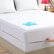 Zippered Mattress Encasement King, Zipper Enclosed Mattress Waterproof Protector, Breathable & Noiseless Bed Mattress Cover(7-15 in. Deep)