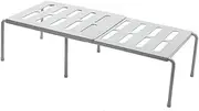 [Ciieeo] Shoe Rack Holder Layered Storage Rack Plastic Grey for Living Room Dormitory