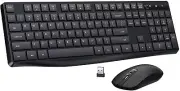 PONVIT Wireless Keyboard and Mouse Combo, 3 Level DPI Adjustable