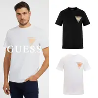 在飛比找momo購物網優惠-【GUESS】塗鴉風立體膠印LOGO短T(兩色可選)