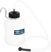 FIRSTINFO A11564H 33 Oz (1 Liter) Capacity Brake Service Brake Fluid Bleeder Bottle/Receiver with Built-in Non-Return Check Valve + Hook Fixed