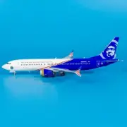 1:200 GeminiJets Alaska Airline Plane B737 MAX 8 N806AK Diecast Aircraft Model