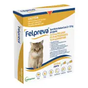 Felpreva Spot On Flea & Ticks Treatment for Medium Cats 2.5-5kg 2 Pack