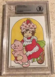 Strawberry Shortcake 80’s Cartoon Original Art Sketch Card Beckett BAS True 1/1
