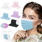 50 Pieces Of Non-woven Adult Mask 3-layer Safety Mask