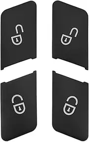 Car Door Lock Unlock Button Switch Sequins Cover Trim Stickers, for Mercedes-Benz, C E GLK GLE Class W204 W212 W176 X156 C117 X204 Car Door Unlock Switch(Black)