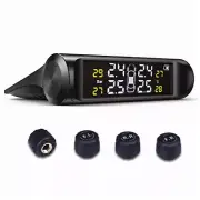 Wireless Solar TPMS LCD Car Tire Pressure Monitoring System + 4 External Sensors (for: Renault)