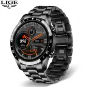 2024 Men's Smartwatch with Touch Screen, Bluetooth, Waterproof, Fitness Tracker