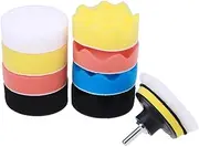 25Pcs Car Buffing and Polishing Pad Kit Pads and Buffing Wheels for Waxing Sanding and Polishing Paints Complete Auto Detailing