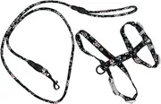 Cute Cat Harness Traction Strap Comfortable Cotton Material for Home Outdoor Use