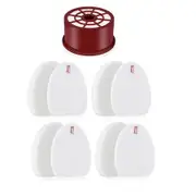 NV400 Filter Replacement for Shark Rotator Professional Upright Vacuum NV400 NV401 NV402 Accessories Washable Reusable Spare Part,1 HEPA + 4 Foam Filters Set, Compare to Part # XFF400 and XFH400