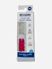 Well & Good Cover Up Sharp Claws Cat Nail Caps 40 pcs - Medium
