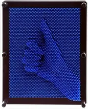 E-FirstFeeling 3D Pin Art Sculpture Extra Large 10" X 8" Pin Impression Hand Mold Board Toy Gift - Blue