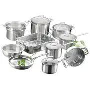 Scanpan Impact 10Pc Cookware Set Fry Pan/Saucepan/Steamer/Casserole Pot/Roaster